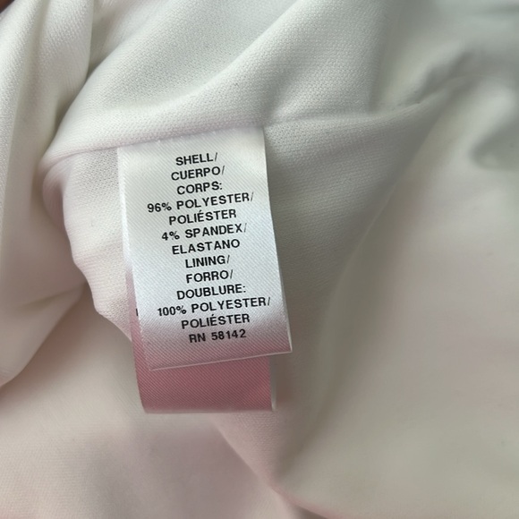 NEW Maggy London Short Sleeve Crepe Midi Dress, White/Ivory Size 14 New w/o Tag - Picture 9 of 11